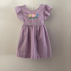 Adorable gingham dress with shorts